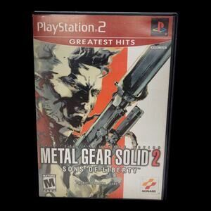 Metal Gear Solid 2 Sons of Liberty PS2 PlayStation 2 Greatest Hits CIB Manual